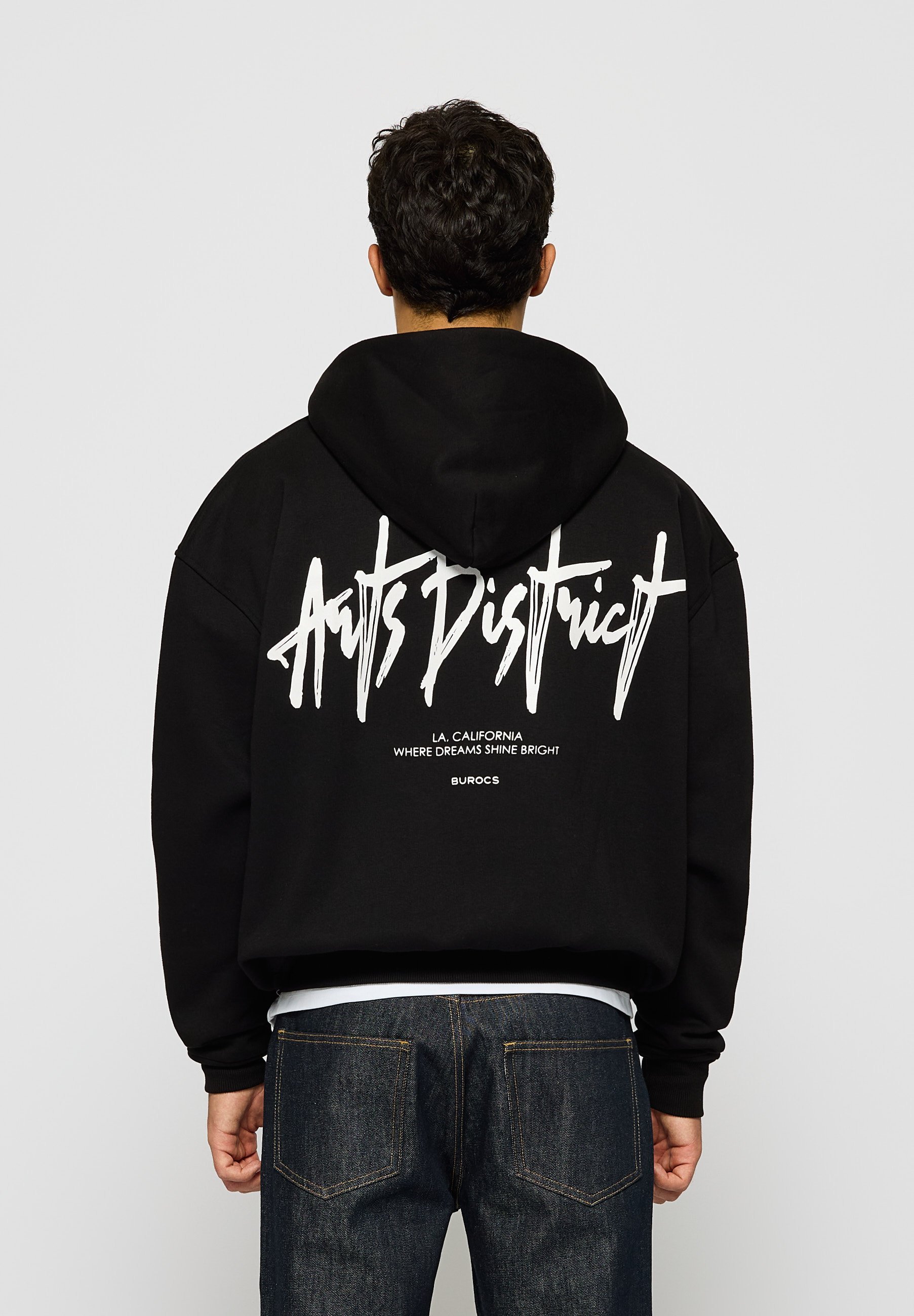 „Burocs ART DISTRICT ZIP“ – užtraukiamas džemperis – juodas