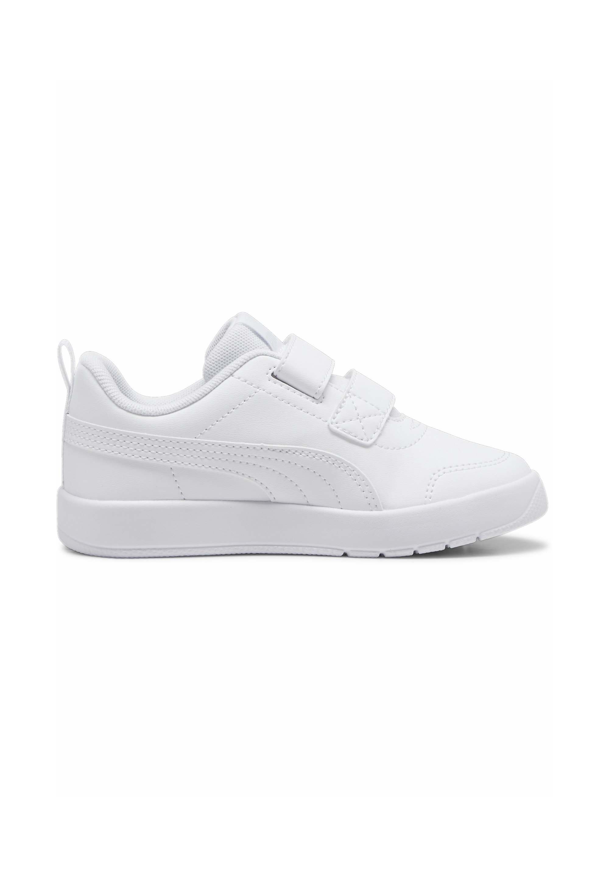 Puma COURTFLEX V3 UNISEX - Scarpe da corsa su strada - bianco bianco argento nebbia