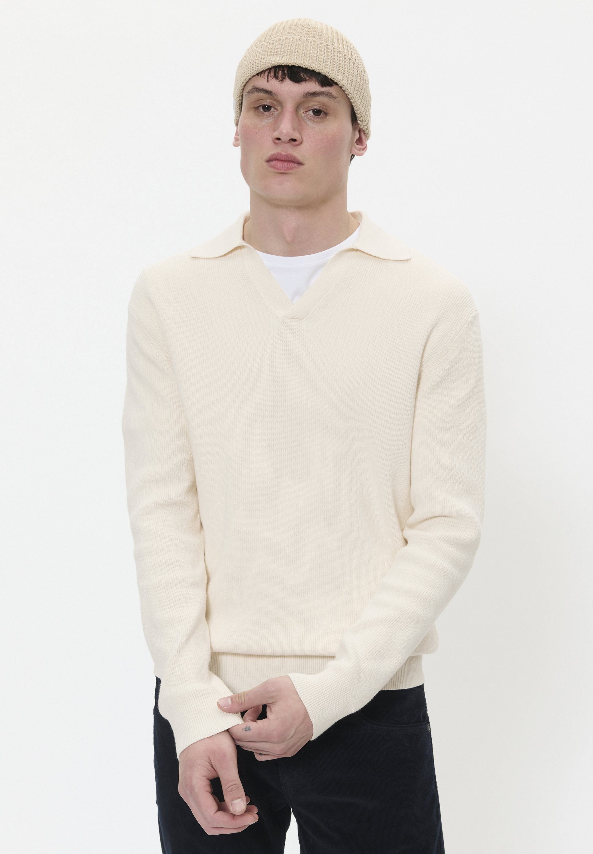 Matinique KOLLO - Camisa polo - off white