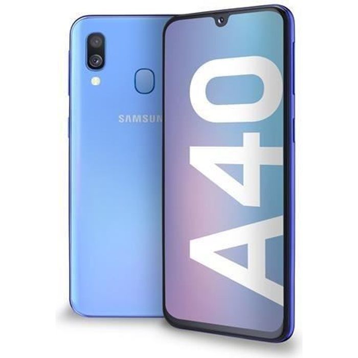 SAMSUNG Galaxy A40 - Doble SIM, 64 GB, Azul