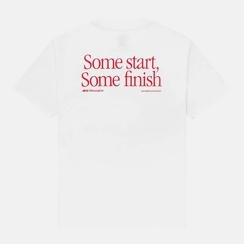 Męska koszulka Camiseta MADE in USA Run Club - BIAŁA