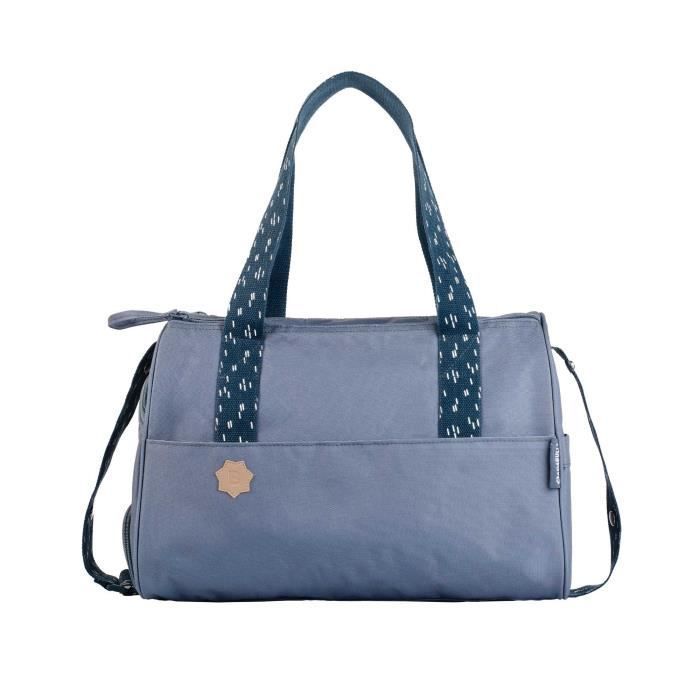 Borsa fasciatoio tascabile Badabulle - Fasciatoio, copertura isolante, custodia, attacchi per passeggino inclusi, blu