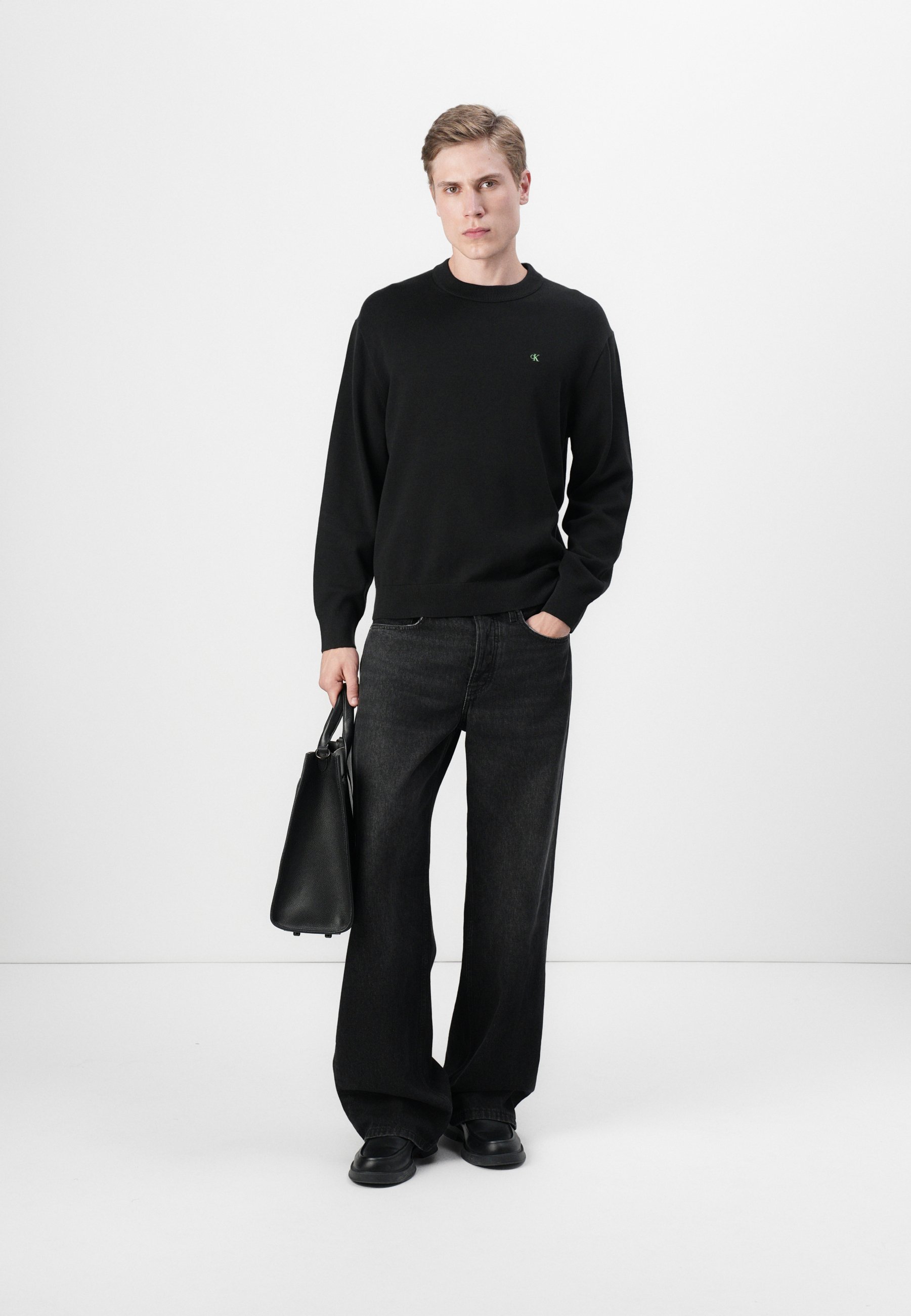 Calvin Klein Jeans RELAXED - Trui - zwart