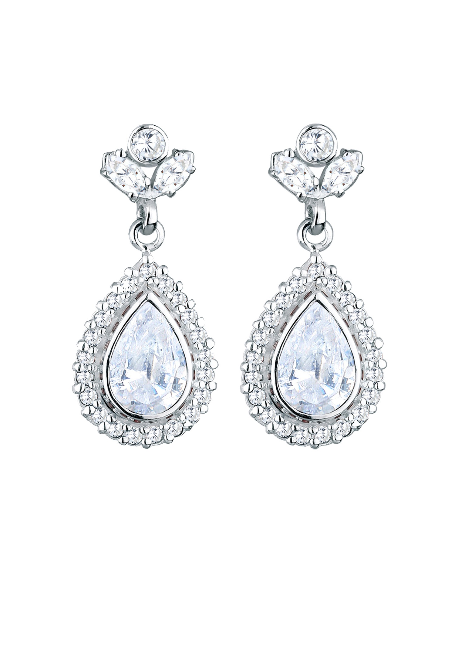 Elli Tige Cristaux de Zircone Femme (925/1000) Argent