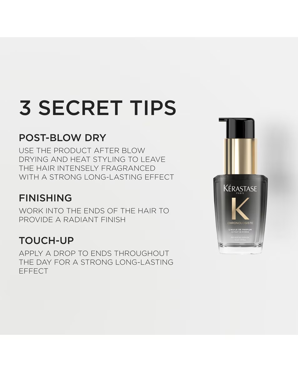 KÉRASTASE Chronologiste L'Huile de Parfum Oil - format de călătorie - parfum hrănitor pentru păr