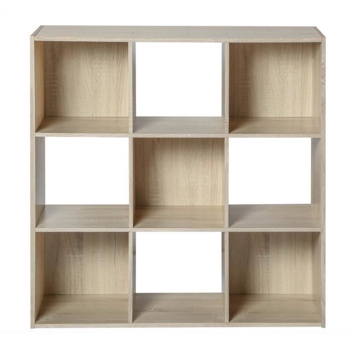 Mueble de almacenamiento contemporáneo COMPO con acabado en roble - 92 cm de ancho