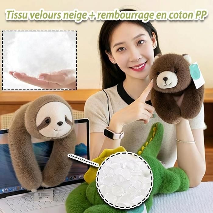 Peluche Panda Lestée 1kg (65cm) - Anti-Anxiété et Sommeil - Coussin Apaisant Adulte/Enfant