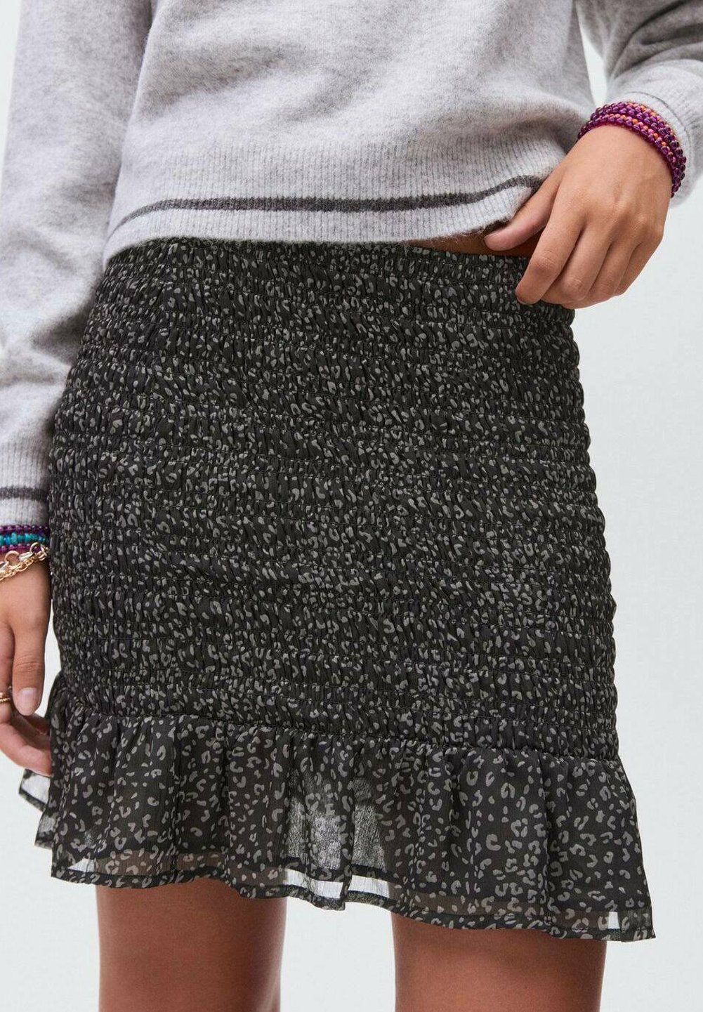 Mango Kids TEEN - A-lijn rok - zwart
