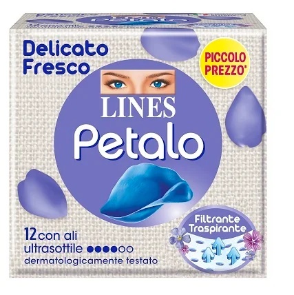 LINES Lines Blaue Blütenblätter mit Flügeln, 12 Stück, Zart und Frisch