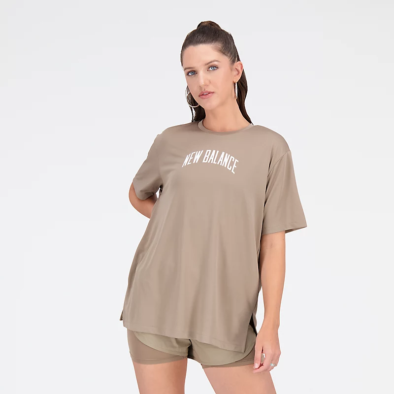 Remastered Damen-Sport-T-Shirt aus Baumwolle in Boxform – BLUE HAZE