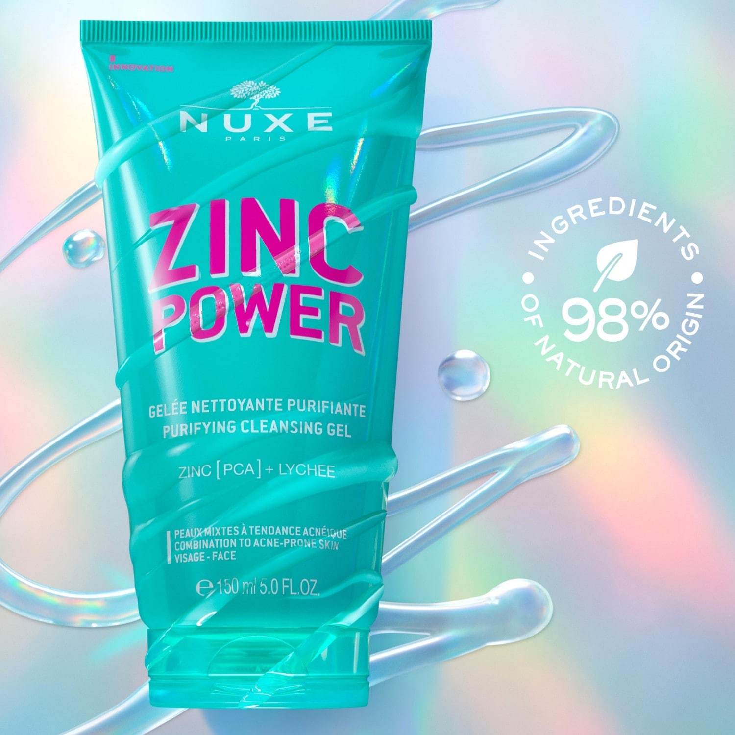 NUXE Reinigungsgel Zink Power Reinigendes želeja - 150 ml