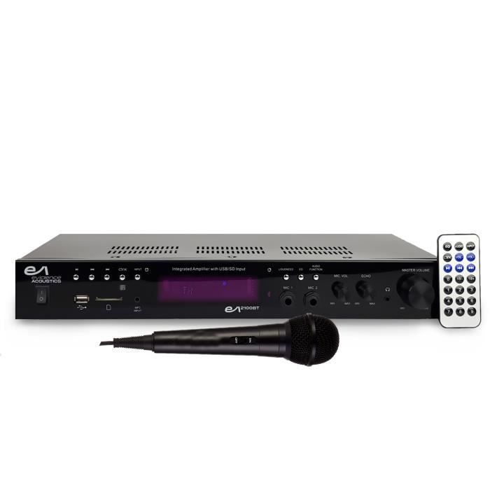 Hi-Fi-vahvistin - Evidence Acoustics - EA-2100-BT - 2 x 50W - Bluetooth - Karaoke