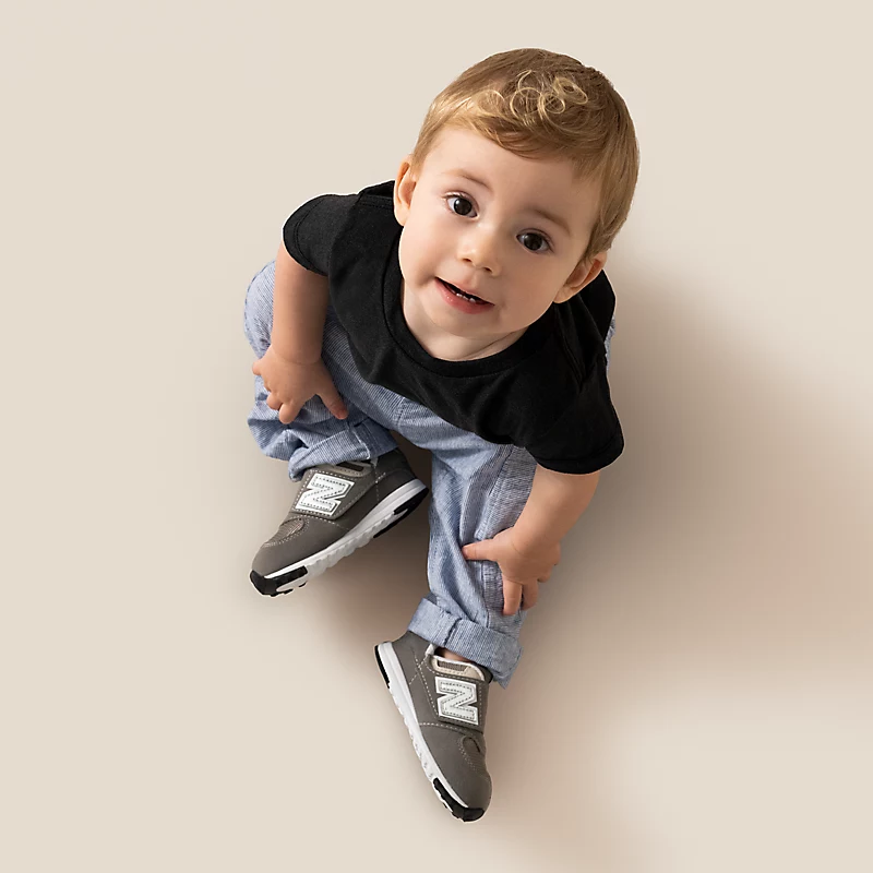 Baby 574 NEW-B Velcro și buclă - Nor de ploaie cu argintiu metalic