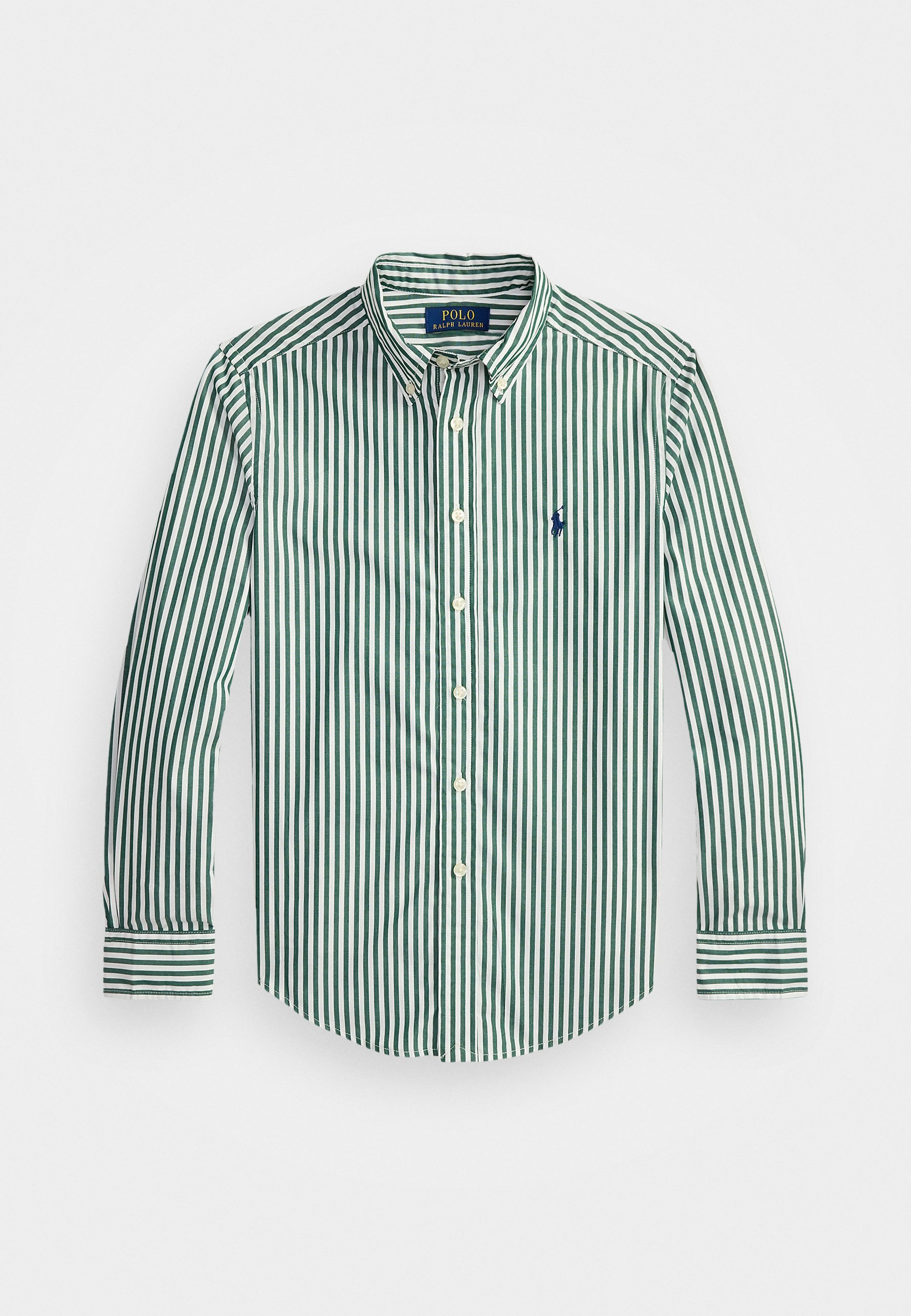 Polo Ralph Lauren gestreept katoenen poplin overhemd - Shirt - new forest/wit