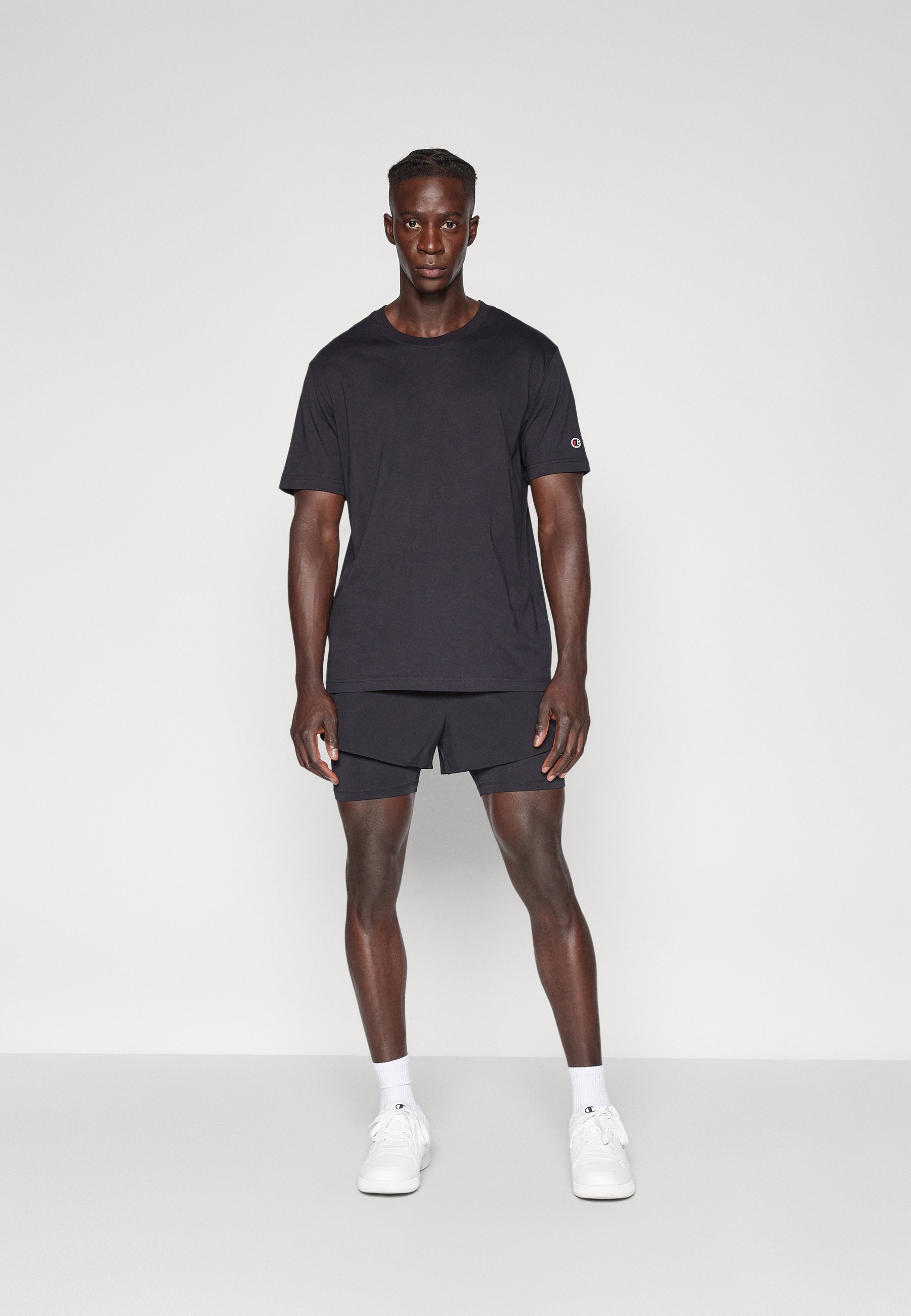 Champion CREWNECK TEE 2 PACK - Základné tričko - sivé