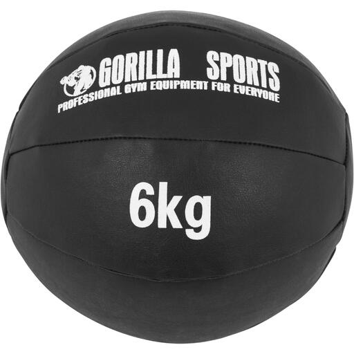 Usnjena medicinska žoga 6 kg Gorilla Sports