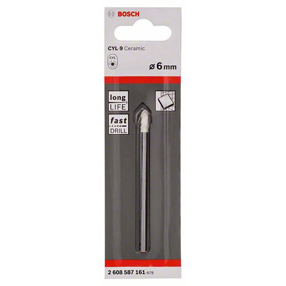 BOSCH TCT-Bohrer für Glas und Fliesen 6,0 x 80 mm - ZYL-9 KERAMIK