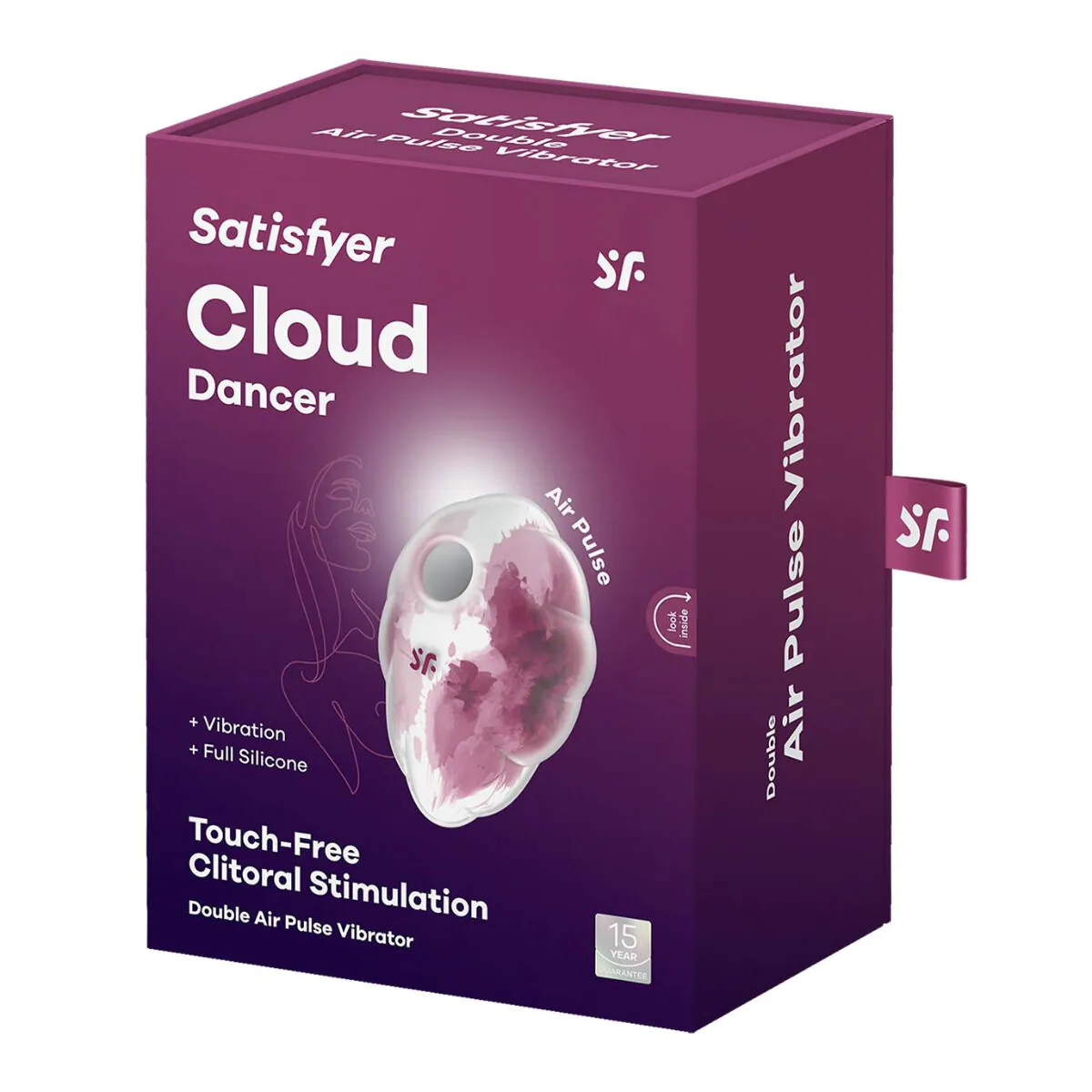 Satisfyer Cloud Dancer Red - masażer łechtaczki 1szt.