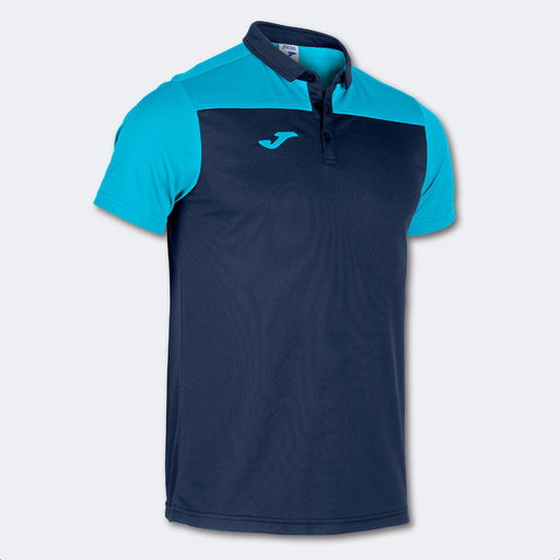  Tricou polo cu mânecă scurtă Joma Hobby II, bleumarin turcoaz fluorescent
