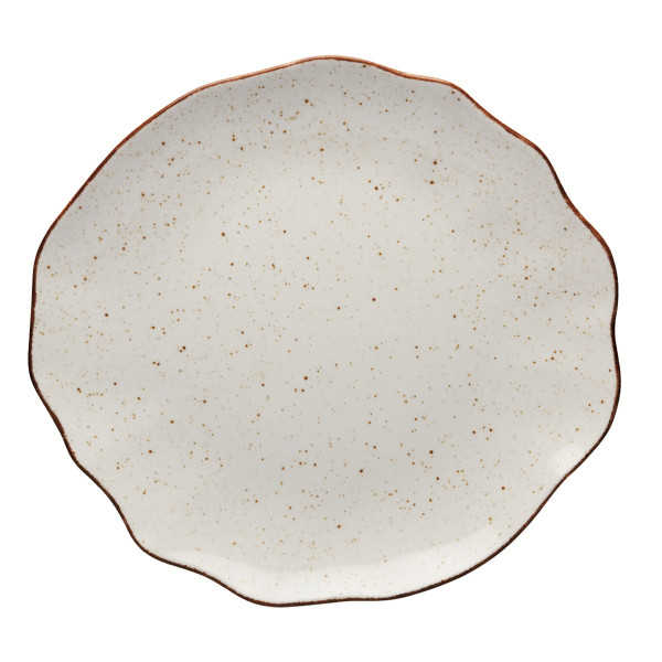 Talerz płytki 33 cm Stone Age beżowy LB25 (6833)