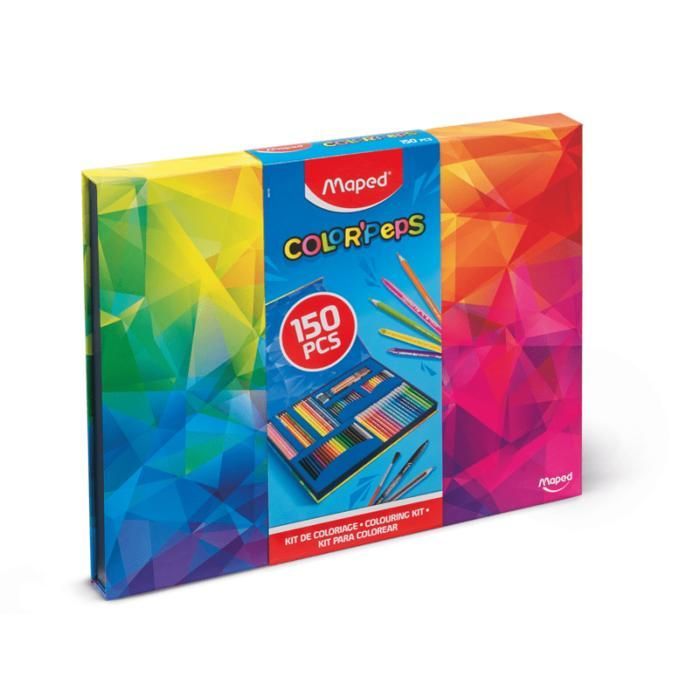 Kleurset - Maped - Color'Peps - 150 stuks - Potloden + Markers + Krijt