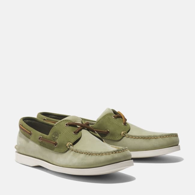 Scarpa da Barca Classic da Uomo in verde chiaro