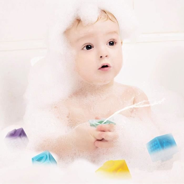 Cubi attività in gomma morbida - ZGEER - Impilabili - Vari colori - 12 mesi+