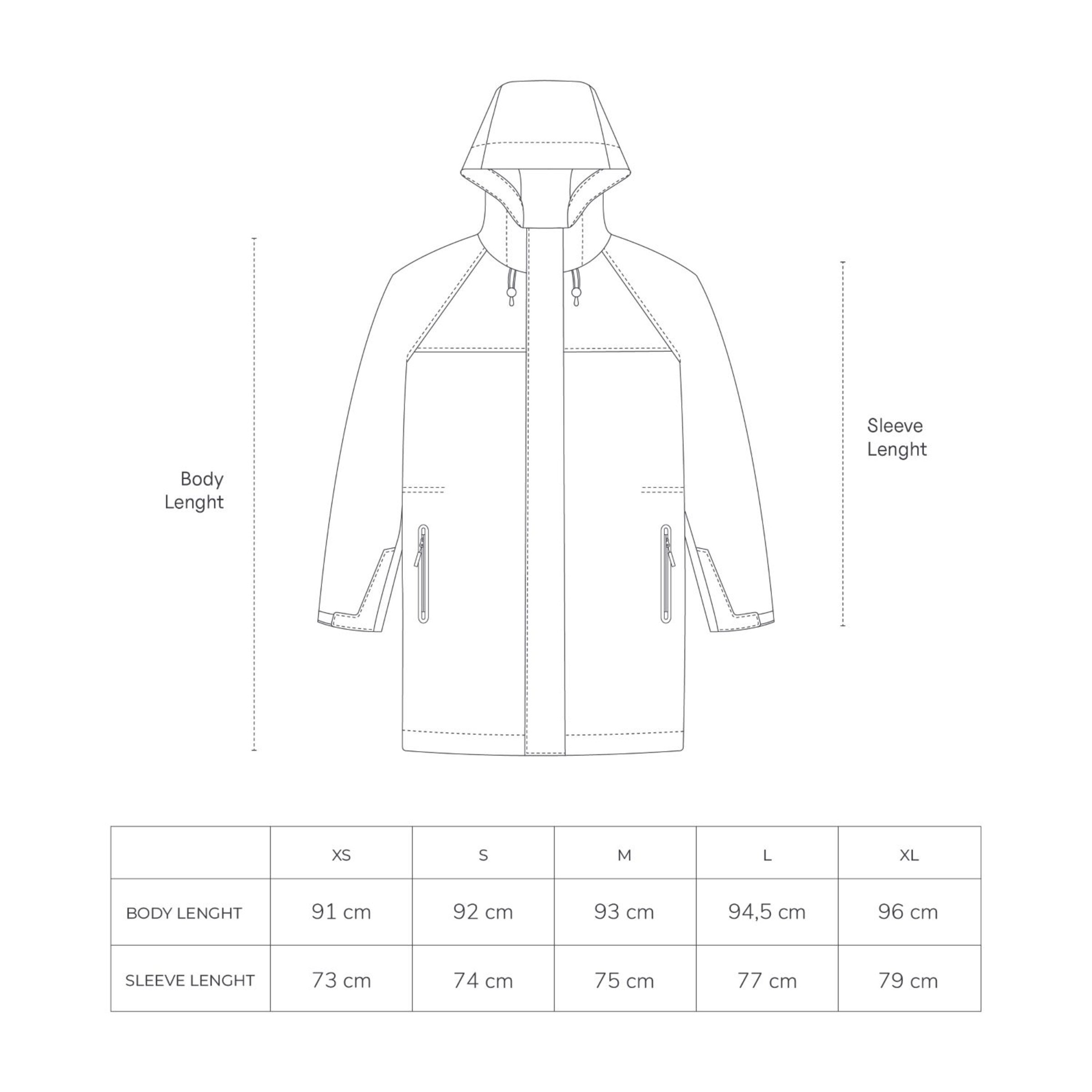 Veste imperméable longue vert forêt pour tous les jours