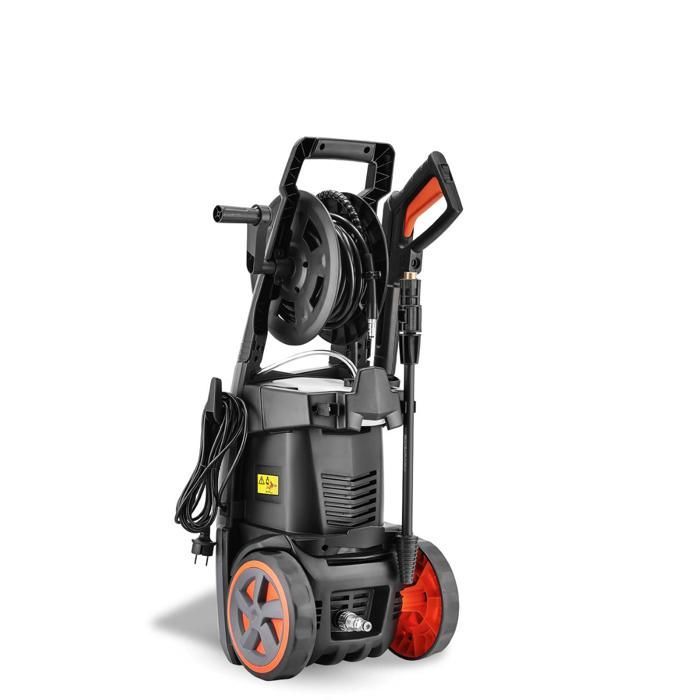 FUXTEC FX-HDR2200 højtryksrenser - 2200W, 170 bar, 450 L/t, turbodyse, rengøringsmiddeltank, 8m slange