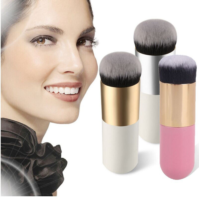 1 pinceau cosmétique Chubby Pier pour fond de teint, pinceau de maquillage portable pour crème BB