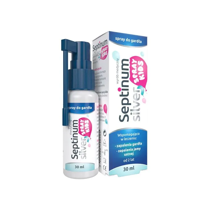 Septinum Silver Kids, Spray do gardła dla dzieci od 2. roku życia