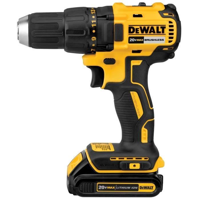 DEWALT - Kit de Furadeira e Parafusadeira de Impacto Brushless XR 18V - DCK2060D2T-QW - Inclui 1 maleta TSTAK + 2 baterias XR 18V 2.0Ah