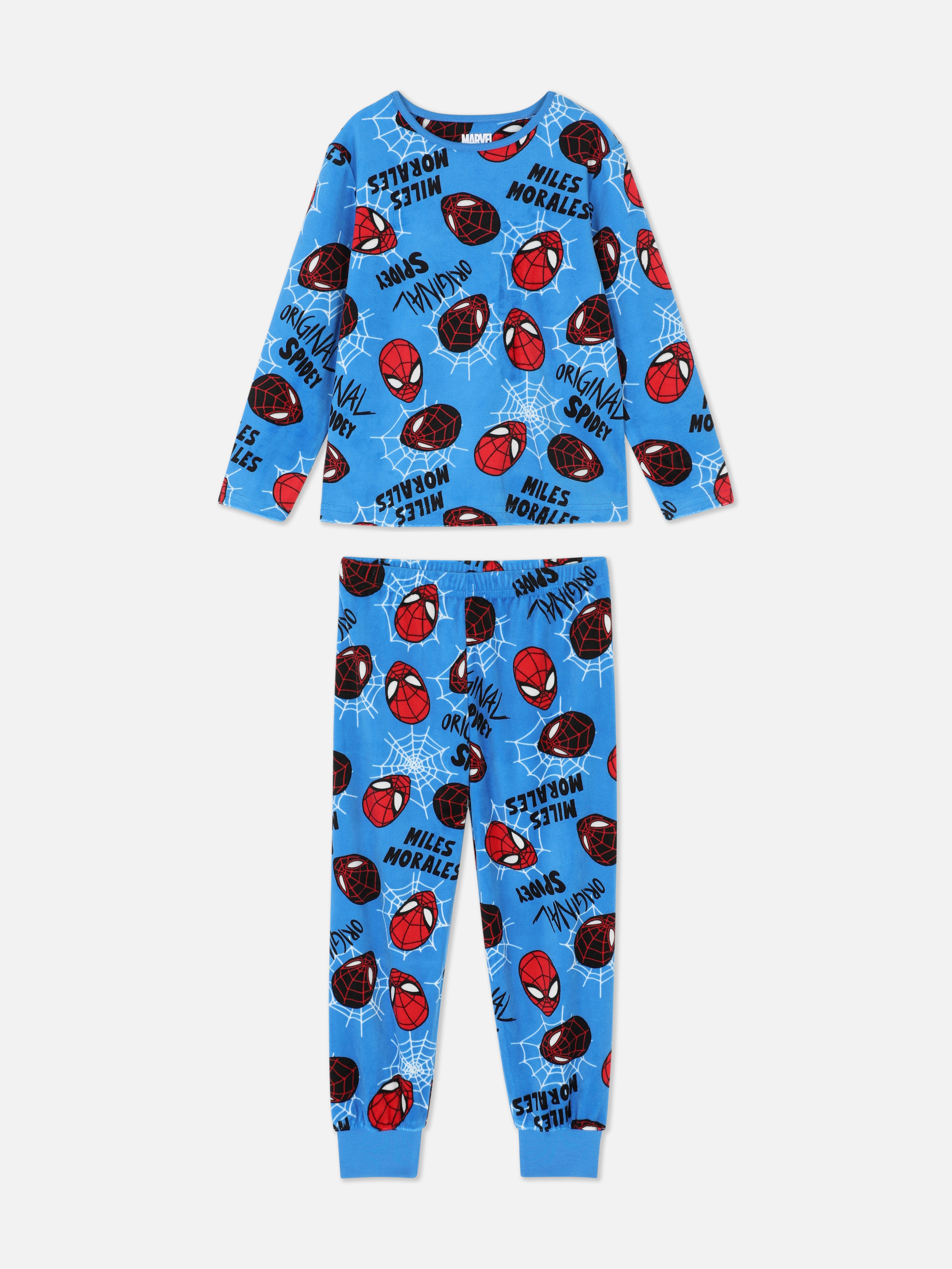 Pijamale Marvel Spider-Man cu tricou și pantaloni Pijamale Webtacular Spider-Man cu talie elastică pentru confort