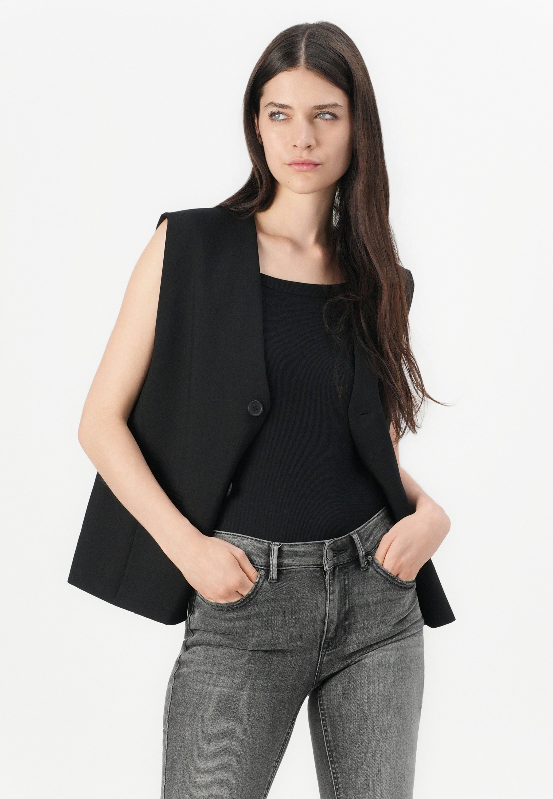 Vero Moda VMFLASH - Jeggings - middengrijs