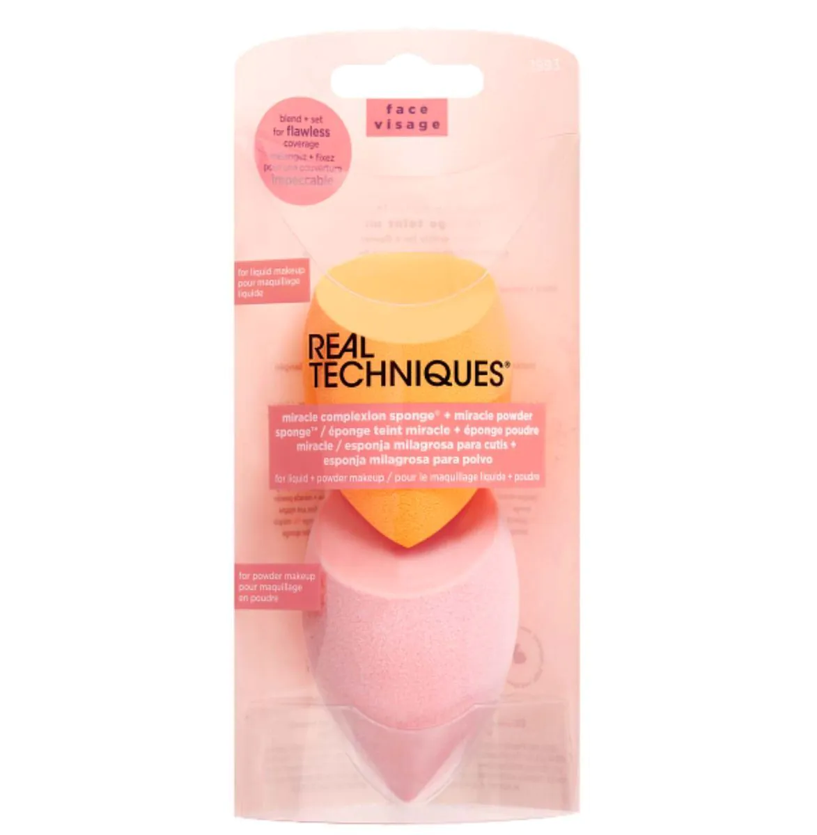 Real Techniques Zestaw gąbeczek Miracle Complexion Sponge + Miracle Powder Sponge