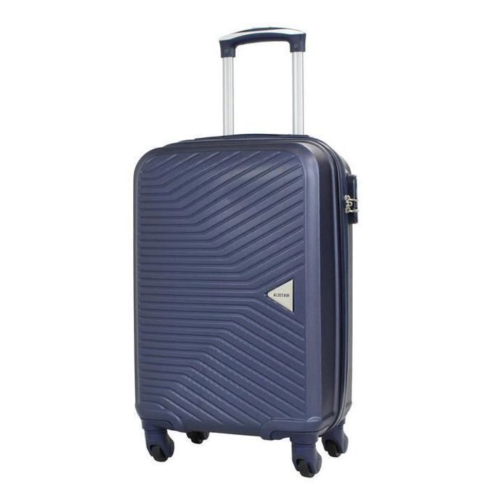 Maleta de cabina y neceser de 4 ruedas Alistair Iron Collection - ABS ultrarresistente - Azul