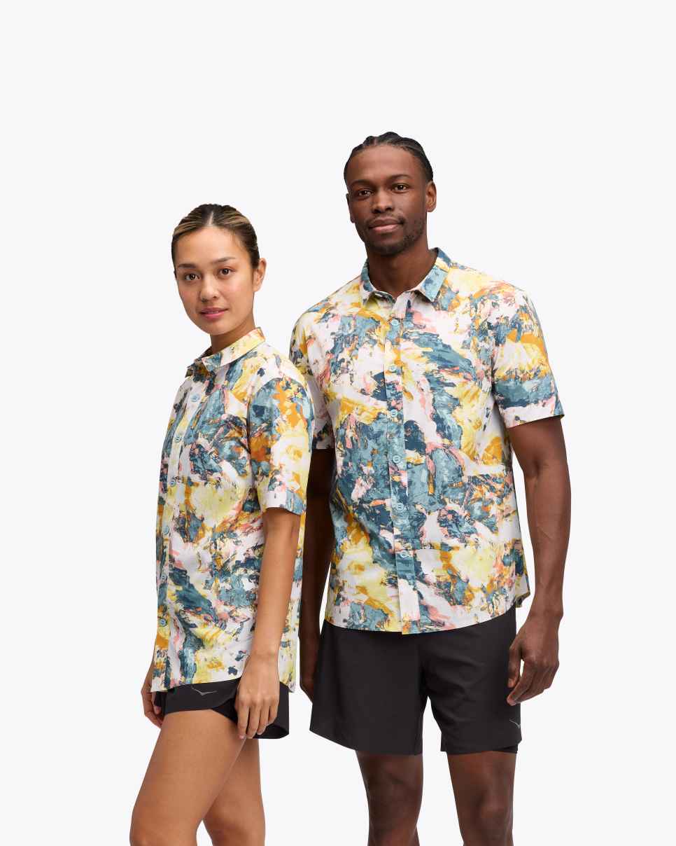 HOKA Polo SkyRun Sun Run Print
