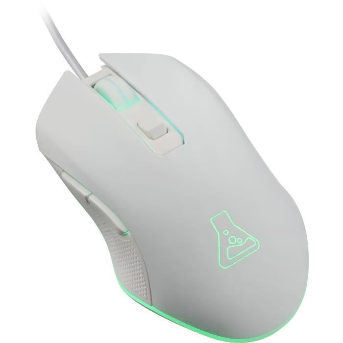 Souris Gamer filaire - THE G-LAB - KULT HELIUM - Blanc