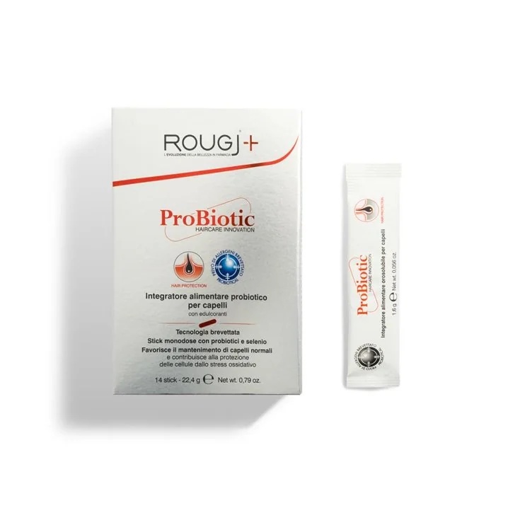 ROUGJ Rougj Probiotisch Haarsupplement 14 Oraal Oplosbare Sticks Haar Gezondheid