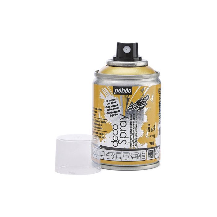 Spray paint - Pébéo - DecoSpray - Gold - 100 ml - Creative hobbies