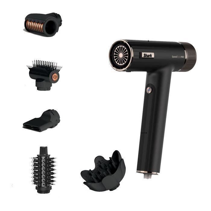 Secador de pelo Shark HD752EU SpeedStyle Pro 5 en 1 con difusor antiencrespamiento rápido y 1750 W.
