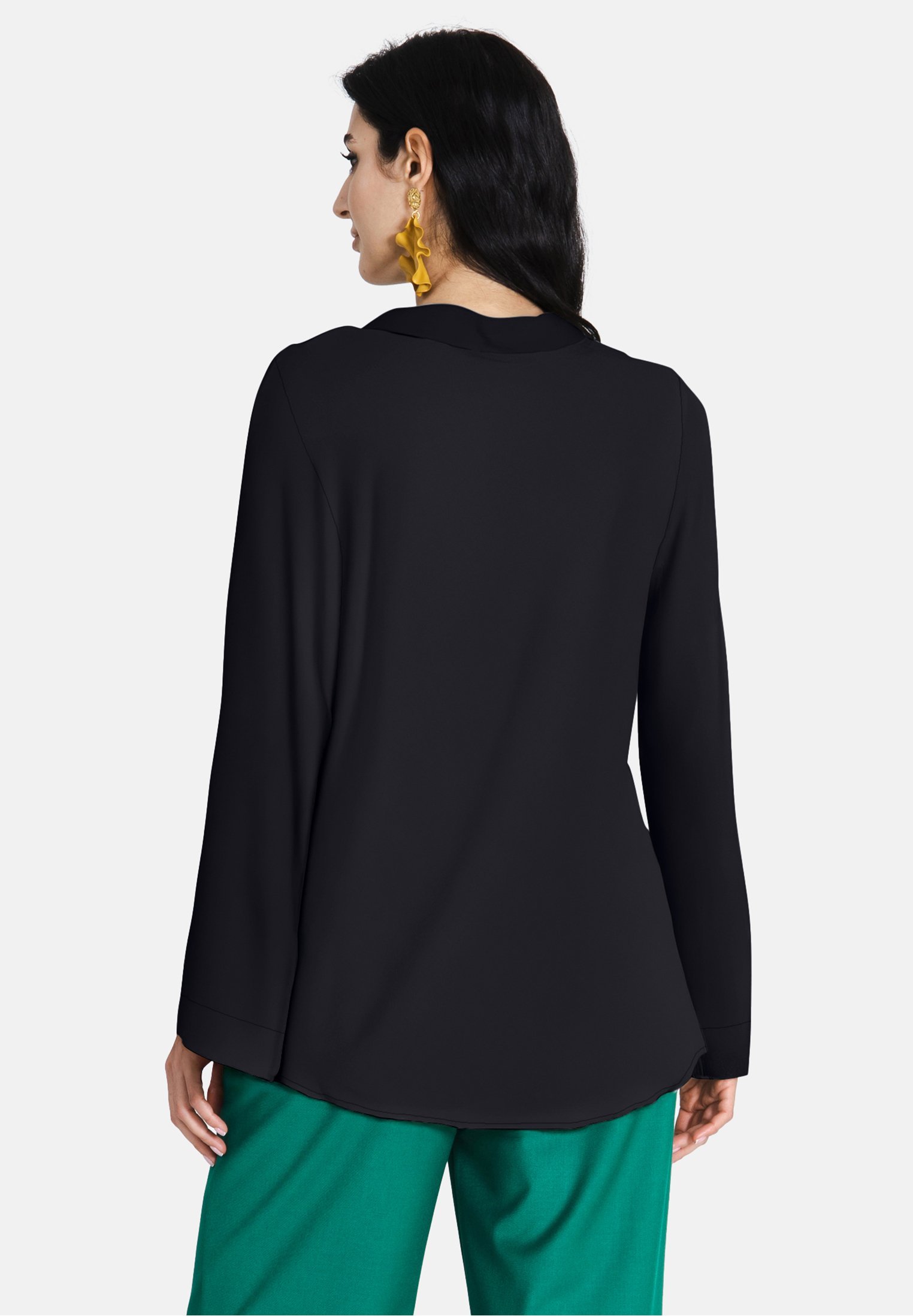 Jascha Stockholm NIEUWE BREDE KNOPEN - Blouse met knoopsluiting - zwart
