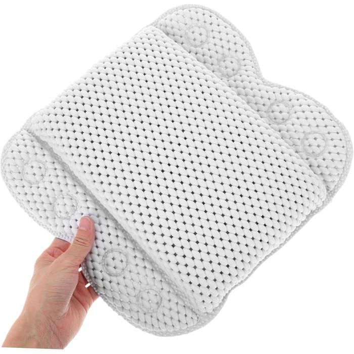 Cuscino da bagno in PVC con supporto per la testa ad alto comfort e antiscivolo, ideale per spa e relax.
