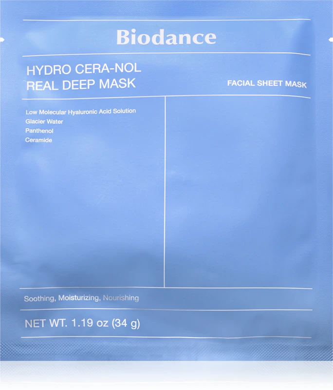 Biodance Hydro Cera-nol Real Deep Mask hydraterend gezichtsmasker met kalmerende werking