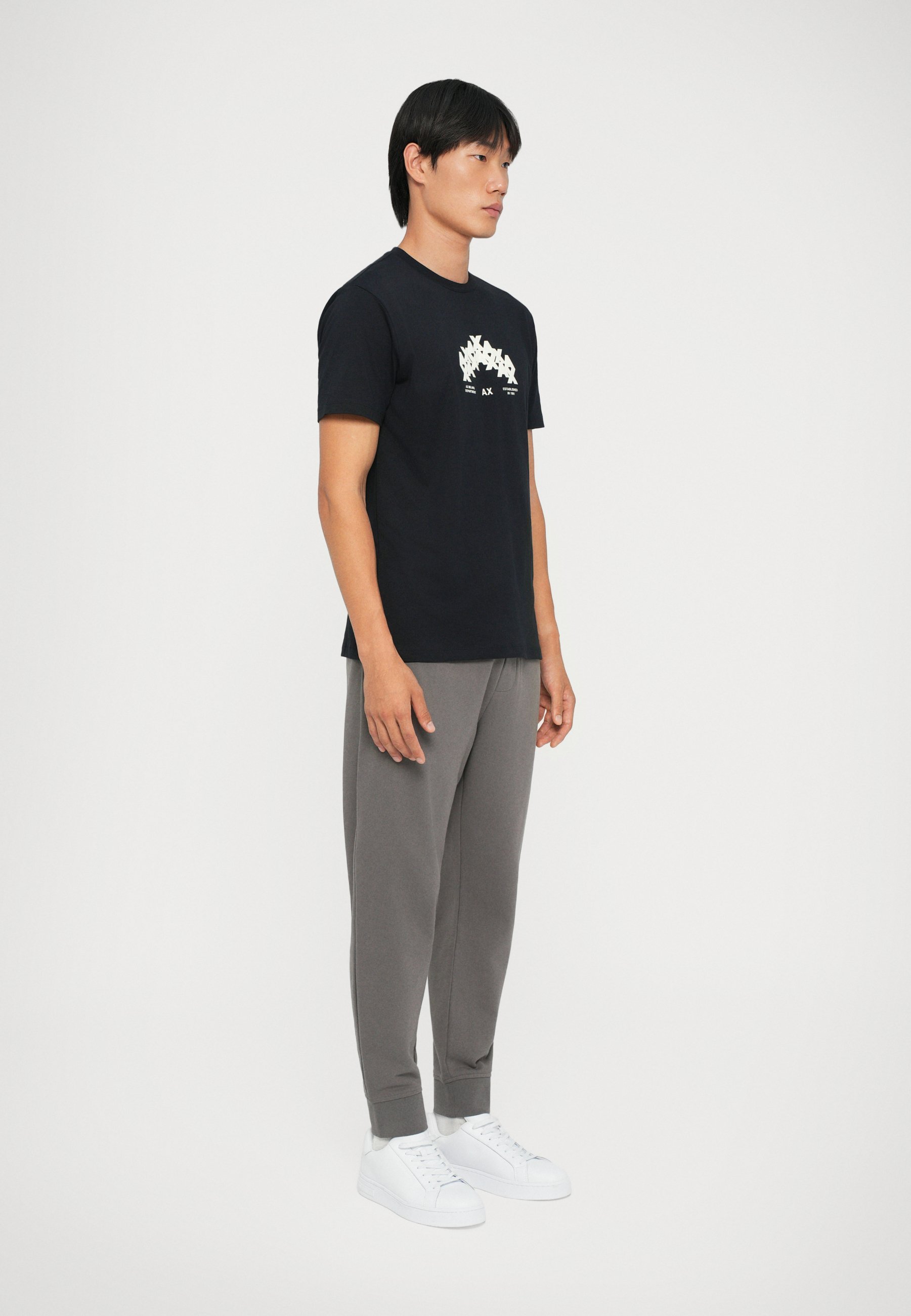 Camiseta Armani Exchange com estampa - azul marinho escuro