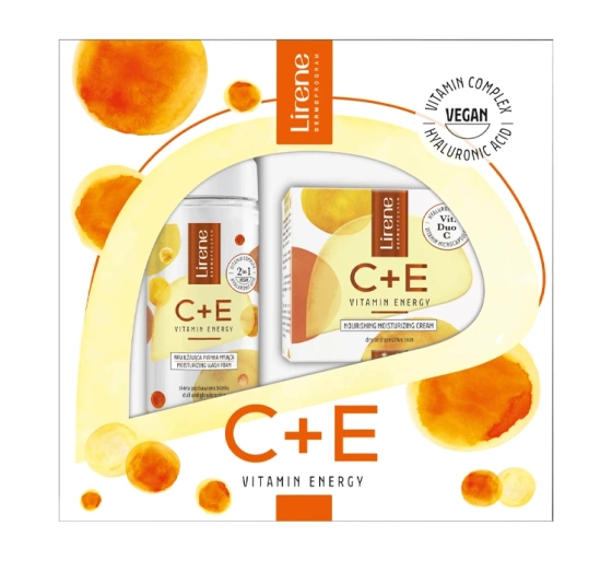 Lirene C E Vitamin Energy odżywczy krem nawilżający 50 ml   pianka myjąca 150 ml