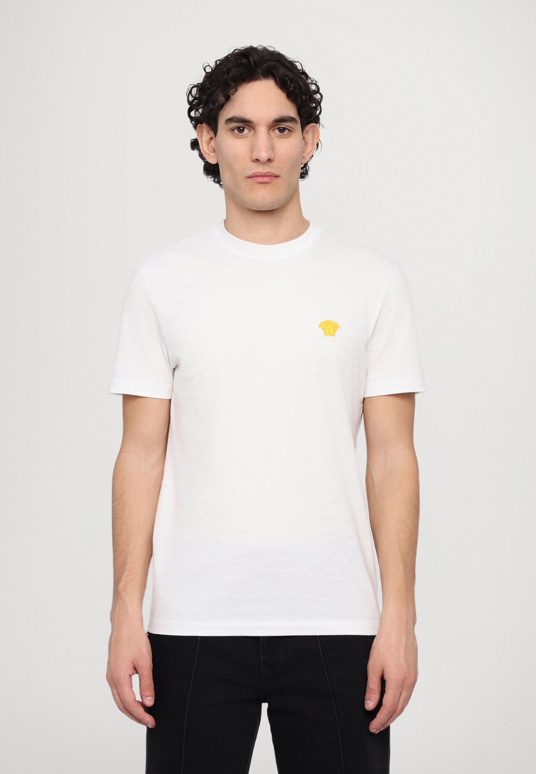 Versace COMPACT MEDUSA POP EMBROIDERY - T-shirt basic - bianco ottico