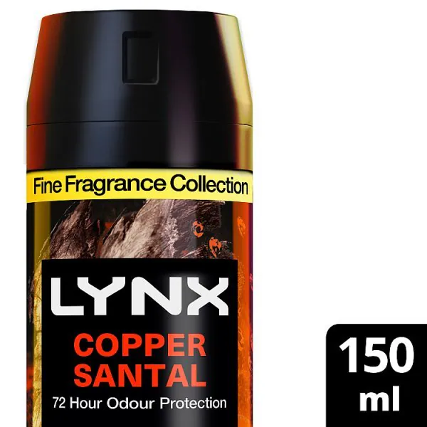 Desodorante corporal Lynx Fine Fragrance Premium Copper Santal 150ml