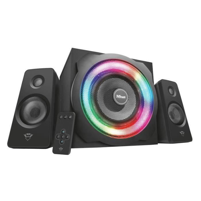 Sistema di altoparlanti per PC gaming Trust Gaming GXT 629 Tytan RGB 2.1 con subwoofer da 120 Watt