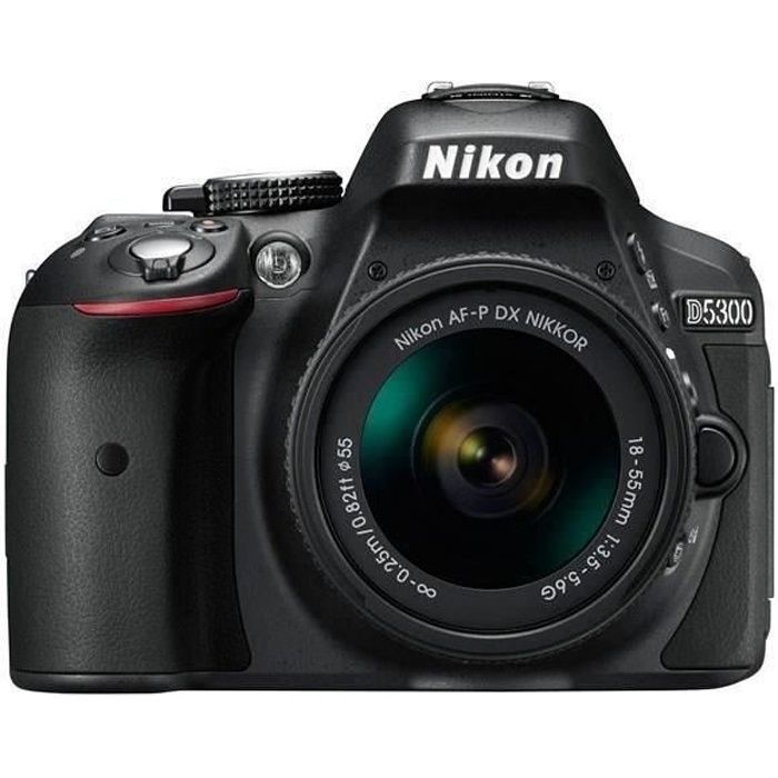 NIKON D5300 spejlreflekskamera med objektiv - sort + AF-P 18-55VR